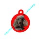 Medalion pet personalizat metalic rotund